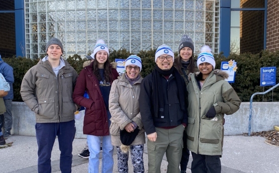 A group of people participating in Coldest Night of the Year