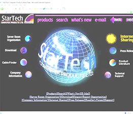 An early StarTech.com website in the 90s